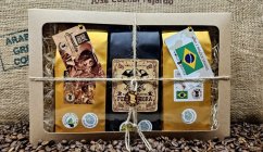 Honduras Jerusalén - Brazílie - Perla Negra - sada 3 káv v Dárkové krabičce